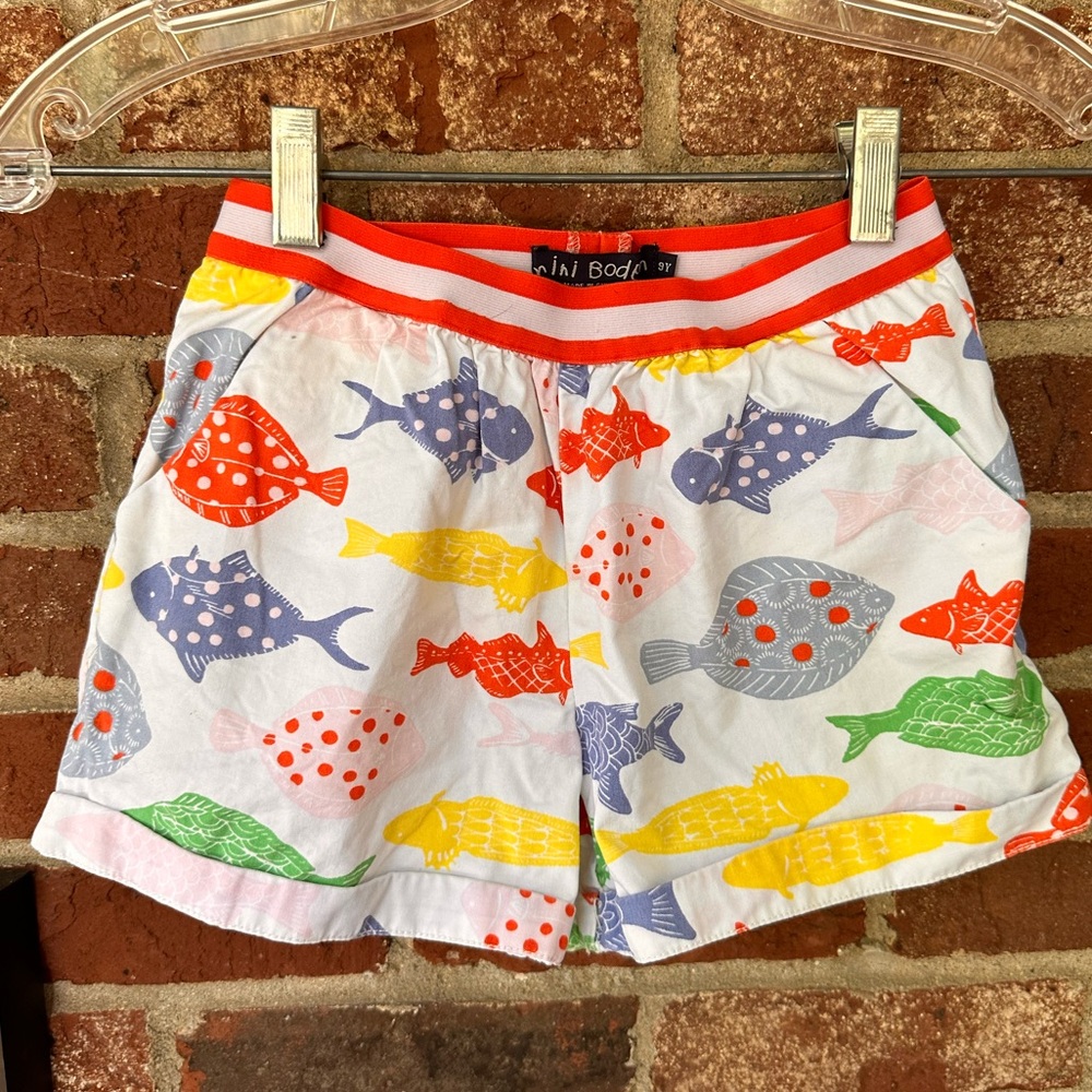 Mini Boden Size 9 Fish Shorts